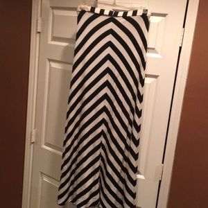 Black and white skirt